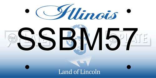 SSBM57 Illinois License Plate