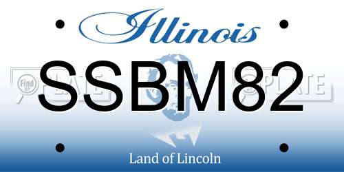 SSBM82 Illinois License Plate