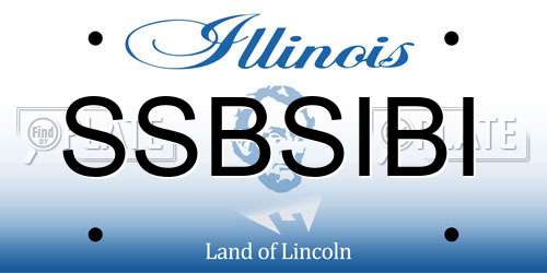 SSBSIBI Illinois License Plate