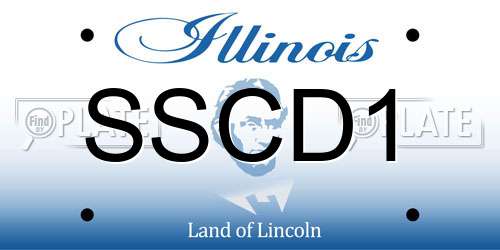 SSCD1 Illinois License Plate