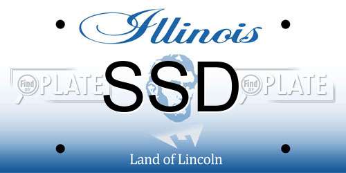 SSD Illinois License Plate