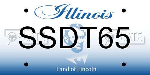 SSDT65 Illinois License Plate