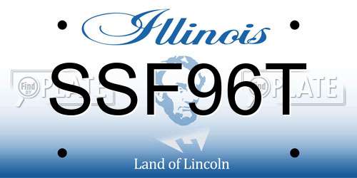 SSF96T Illinois License Plate