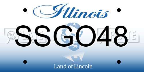 SSGO48 Illinois License Plate