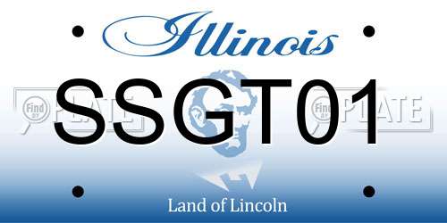 SSGT01 Illinois License Plate
