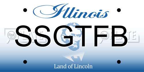 SSGTFB Illinois License Plate