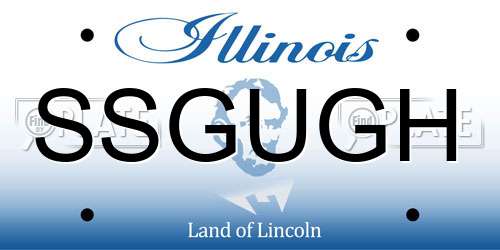 SSGUGH Illinois License Plate