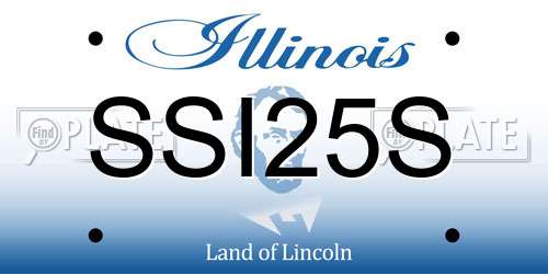 SSI25S Illinois License Plate