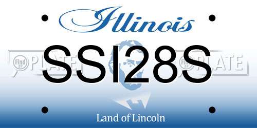 SSI28S Illinois License Plate