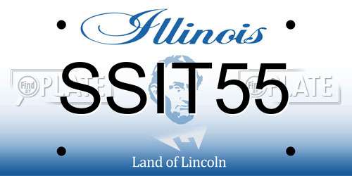 SSIT55 Illinois License Plate