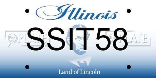 SSIT58 Illinois License Plate