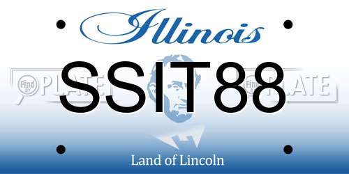 SSIT88 Illinois License Plate