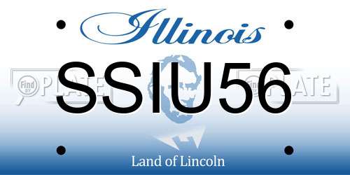 SSIU56 Illinois License Plate