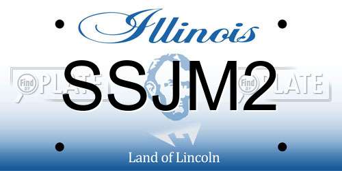 SSJM2 Illinois License Plate