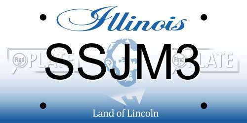 SSJM3 Illinois License Plate