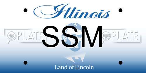 SSM Illinois License Plate
