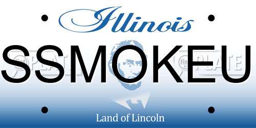 SSMOKEU Illinois License Plate