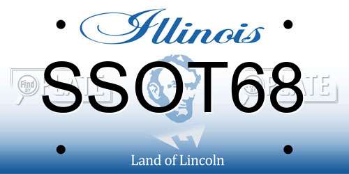 SSOT68 Illinois License Plate