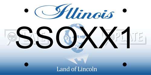 SSOXX1 Illinois License Plate