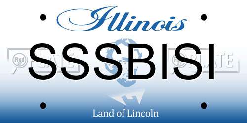 SSSBISI Illinois License Plate