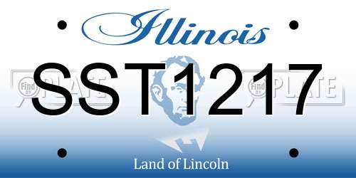 SST1217 Illinois License Plate