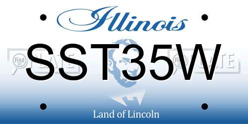 SST35W Illinois License Plate