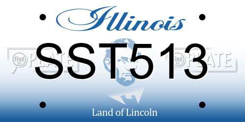 SST513 Illinois License Plate