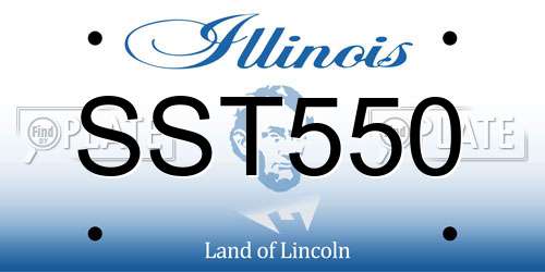 SST550 Illinois License Plate