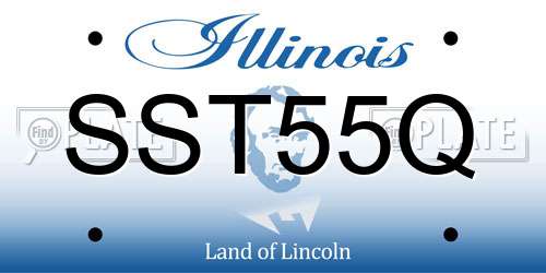 SST55Q Illinois License Plate