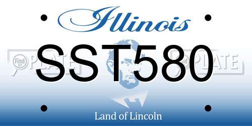 SST580 Illinois License Plate