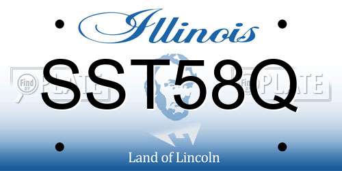 SST58Q Illinois License Plate