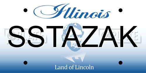 SSTAZAK Illinois License Plate