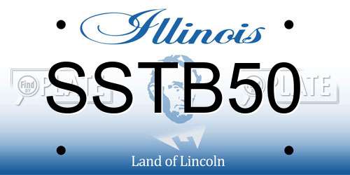 SSTB50 Illinois License Plate