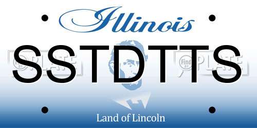 SSTDTTS Illinois License Plate