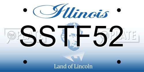 SSTF52 Illinois License Plate