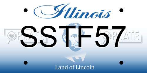 SSTF57 Illinois License Plate