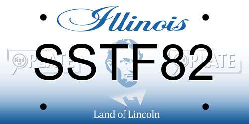 SSTF82 Illinois License Plate