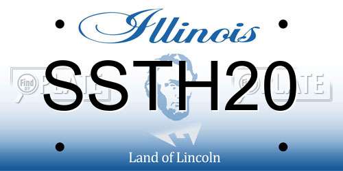 SSTH20 Illinois License Plate