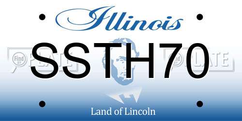 SSTH70 Illinois License Plate