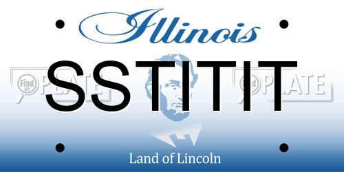 SSTITIT Illinois License Plate