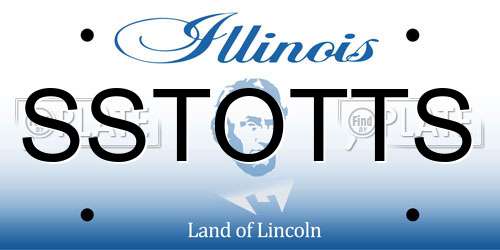 SSTOTTS Illinois License Plate