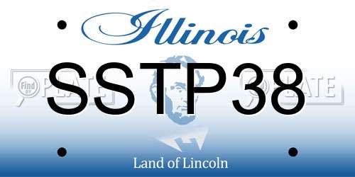 SSTP38 Illinois License Plate