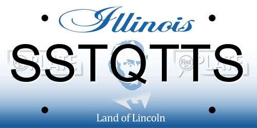 SSTQTTS Illinois License Plate