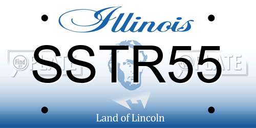 SSTR55 Illinois License Plate