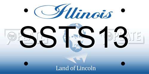 SSTS13 Illinois License Plate