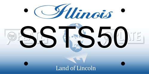 SSTS50 Illinois License Plate
