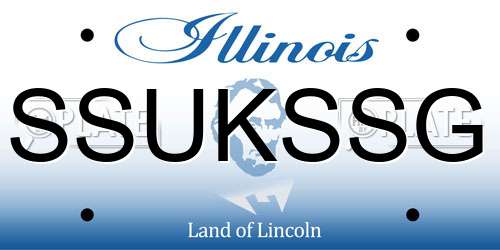 SSUKSSG Illinois License Plate