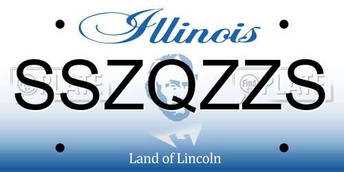 SSZQZZS Illinois License Plate