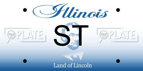 ST Illinois License Plate