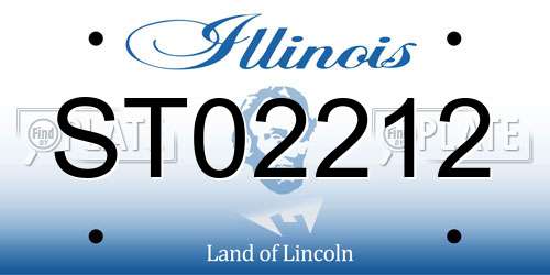 ST02212 Illinois License Plate
